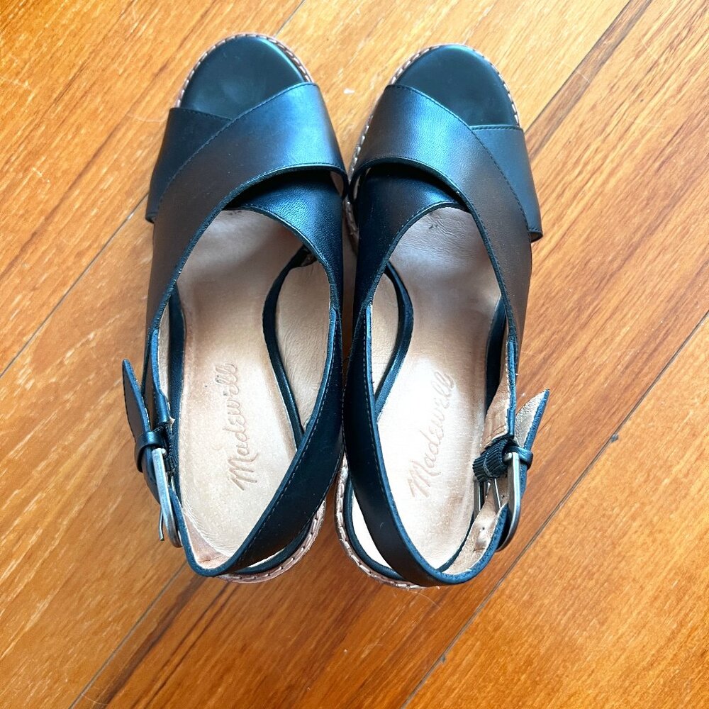 Madewell easy everyday high heel leather sandals